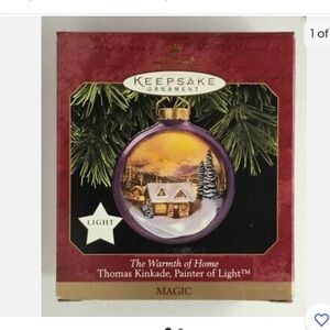 1997 Hallmark Ornament The Warmth Of Home Thomas Kinkade Painter Of Light